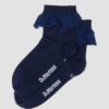 CALCETINES DE MEZCLA DE ALGODÓN ORGÁNICO CON VOLANTES CALCETINES DE MEZCLA DE ALGODÓN ORGÁNICO