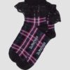 CALCETINES DE MEZCLA DE ALGODÓN ORGÁNICO CON VOLANTES CALCETINES DE MEZCLA DE ALGODÓN ORGÁNICO