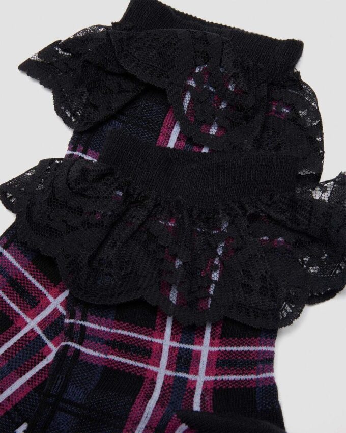 CALCETINES DE MEZCLA DE ALGODÓN ORGÁNICO CON VOLANTES CALCETINES DE MEZCLA DE ALGODÓN ORGÁNICO