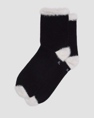 CALCETINES DE MEZCLA DE ALGODÓN ORGÁNICO Y PIEL SINTÉTICA CALCETINES DE MEZCLA DE ALGODÓN ORGÁNICO