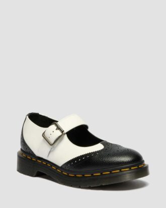MARY JANE Zapatos de cuero monocromáticos