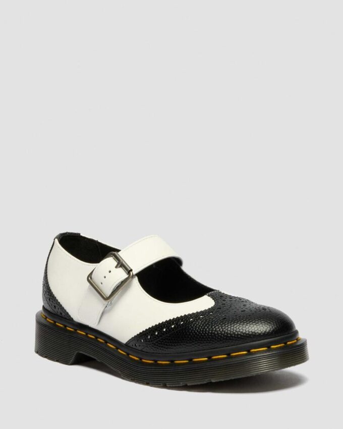 MARY JANE Zapatos de cuero monocromáticos MARY JANE Zapatos de cuero monocromáticos