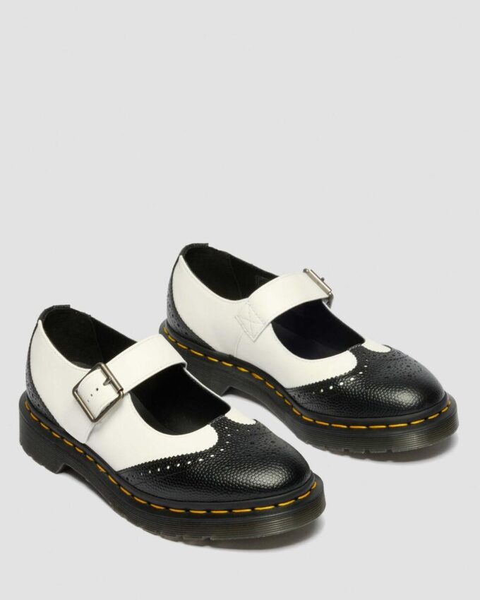 MARY JANE Zapatos de cuero monocromáticos MARY JANE Zapatos de cuero monocromáticos