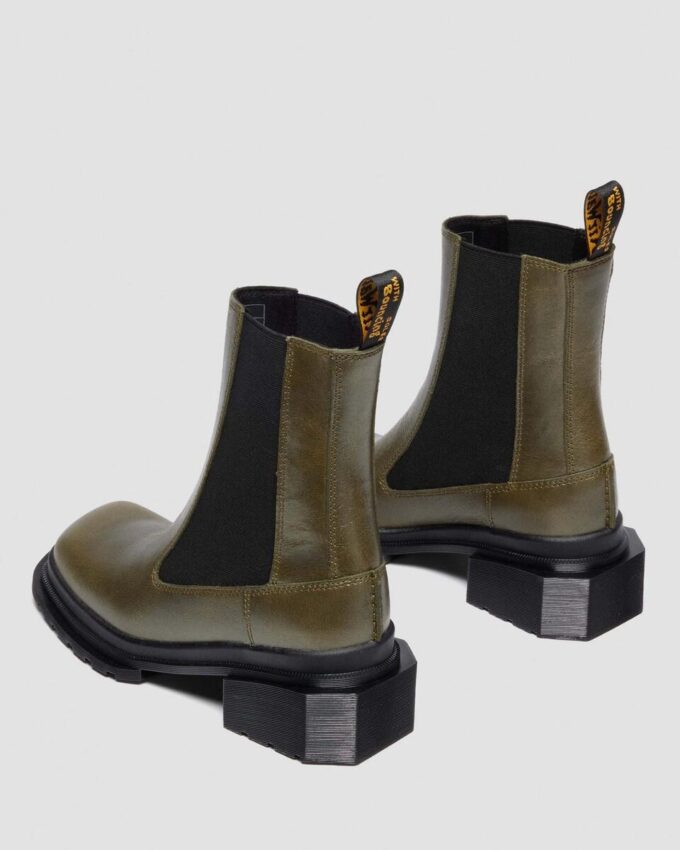 MAYBOLE CHELSEA Botas de cuero con puntera cuadrada MAYBOLE CHELSEA Botas de cuero con puntera cuadrada