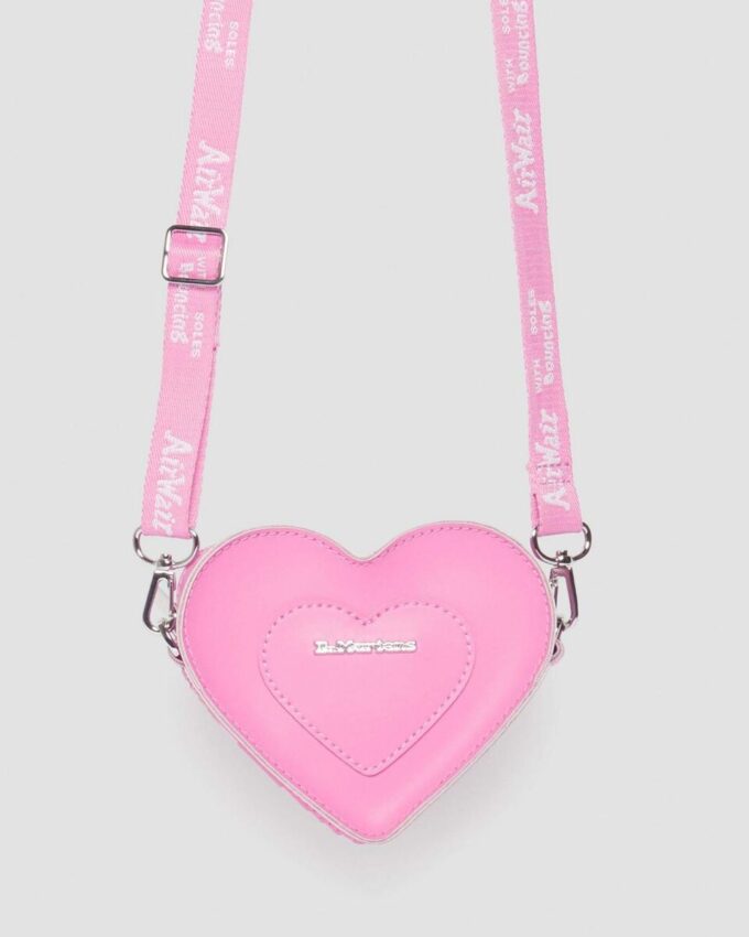 MINI HEART Bolso de cuero con forma de corazón