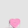MINI HEART Bolso de cuero con forma de corazón