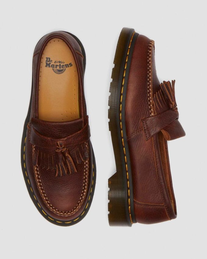 Mocasines de piel Ambassador Leather con costura amarilla Adrian Mocasines de piel Ambassador Leather con costura amarilla Adrian