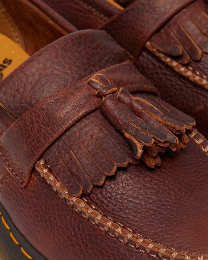 Mocasines de piel Ambassador Leather con costura amarilla Adrian Mocasines de piel Ambassador Leather con costura amarilla Adrian