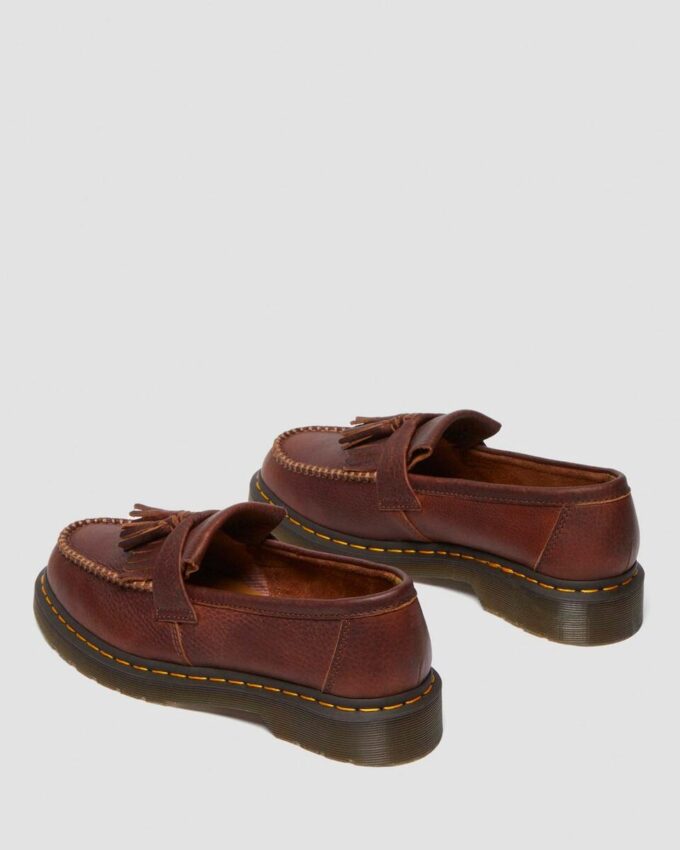 Mocasines de piel Ambassador Leather con costura amarilla Adrian Mocasines de piel Ambassador Leather con costura amarilla Adrian