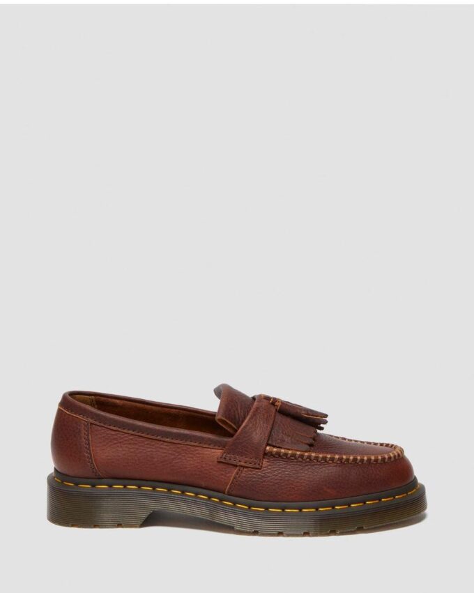Mocasines de piel Ambassador Leather con costura amarilla Adrian Mocasines de piel Ambassador Leather con costura amarilla Adrian