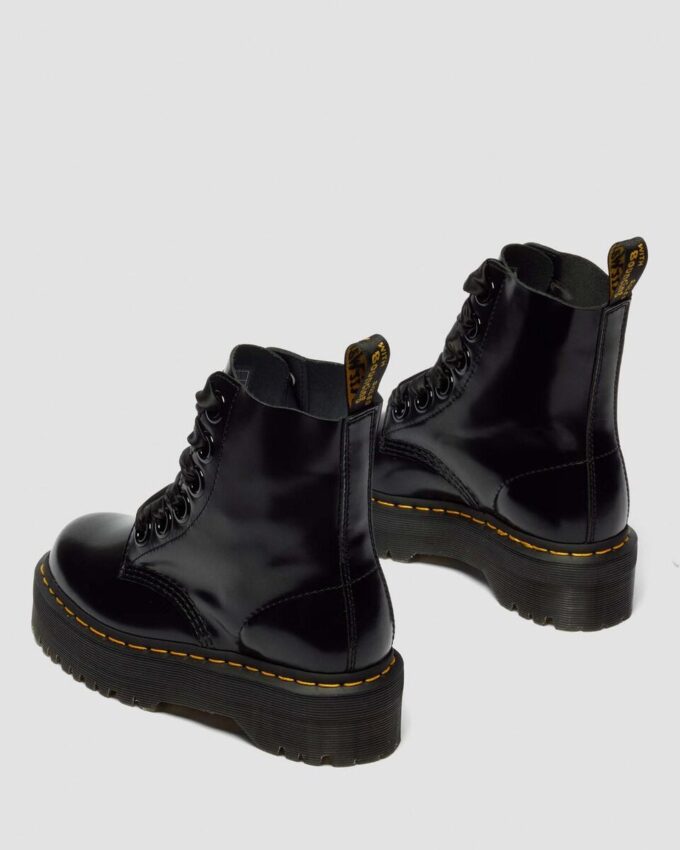MOLLY Botas de plataforma de cuero para mujer MOLLY Botas de plataforma de cuero para mujer