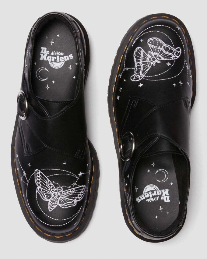 MONK CELESTIAL MOTH Zapatos de plataforma de cuero MONK CELESTIAL MOTH Zapatos de plataforma de cuero