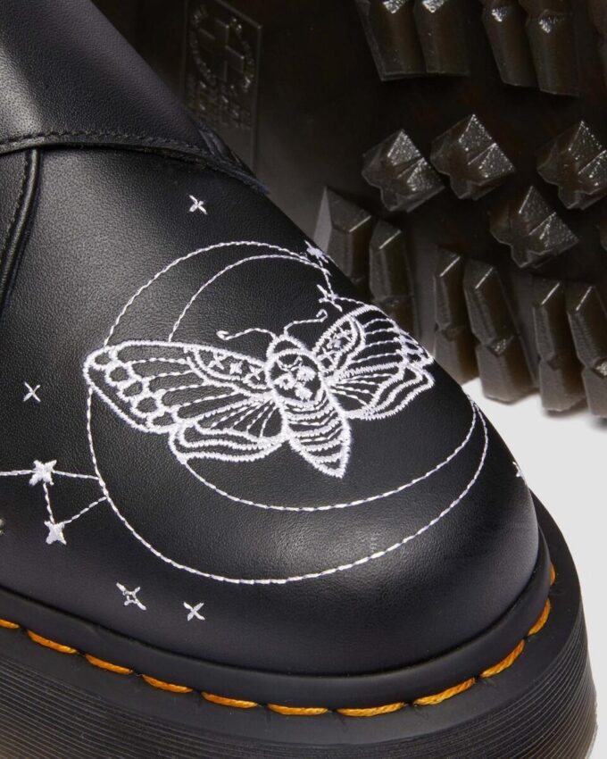MONK CELESTIAL MOTH Zapatos de plataforma de cuero MONK CELESTIAL MOTH Zapatos de plataforma de cuero