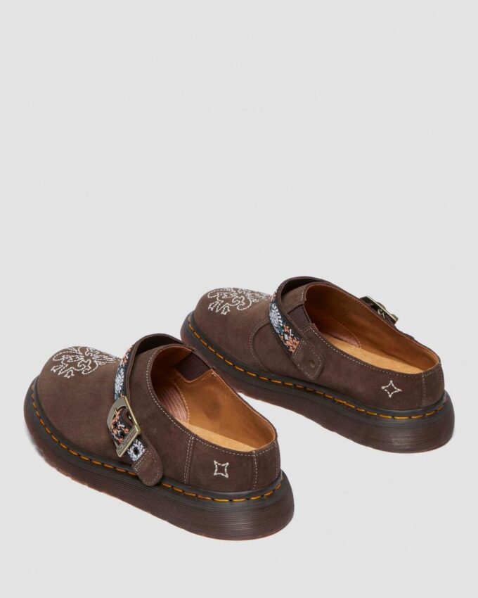 Mules Isham de ante y jacquard Mules Isham de ante y jacquard