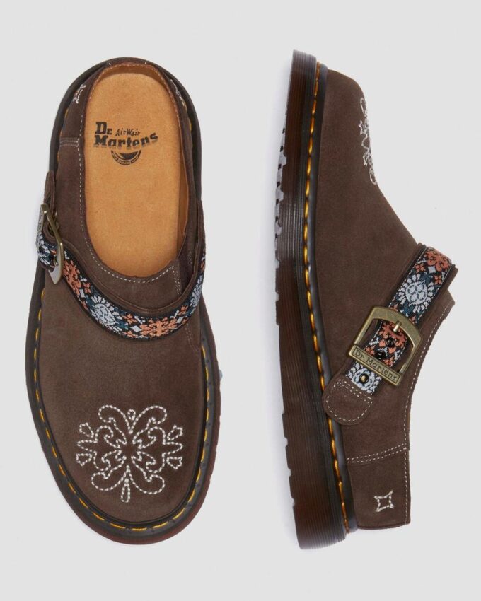 Mules Isham de ante y jacquard Mules Isham de ante y jacquard