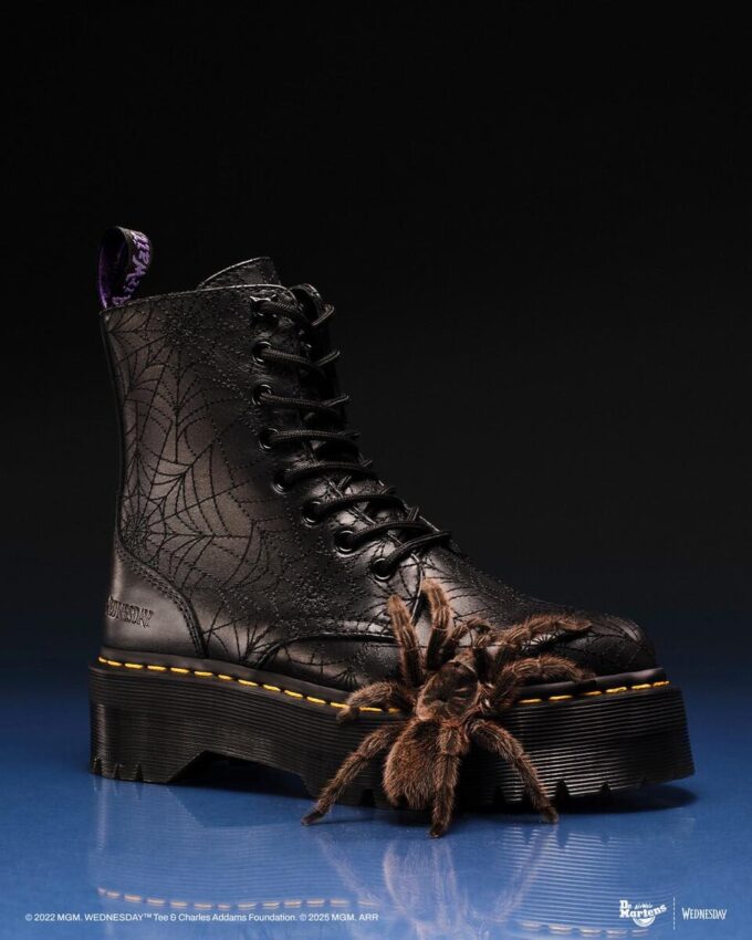 Platform Boots de cuero Jadon Wednesday