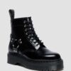 Platform boots of leather 1460 Quad Harness