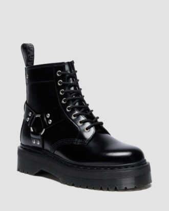 Platform boots of leather 1460 Quad Harness