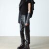 Platform boots of leather 1460 Quad Harness