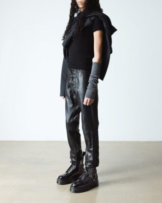 Platform boots of leather 1460 Quad Harness