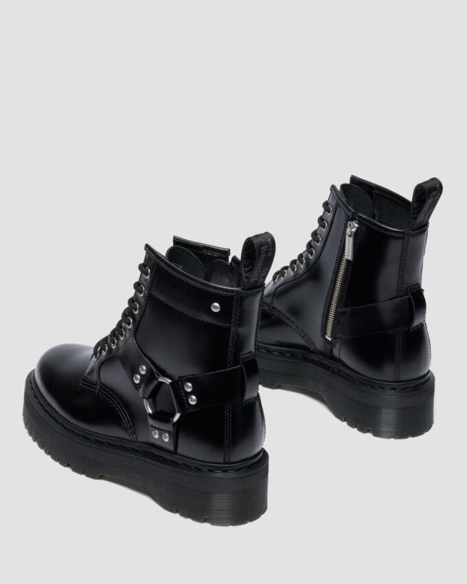 Platform boots of leather 1460 Quad Harness