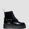 Platform boots of leather 1460 Quad Harness