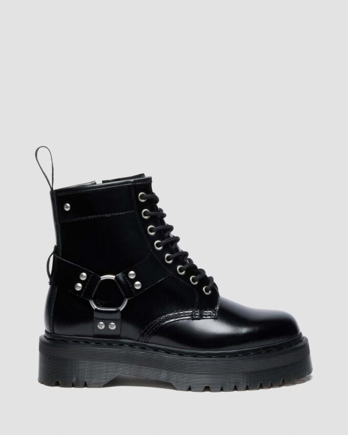 Platform boots of leather 1460 Quad Harness