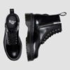 Platform boots of leather 1460 Quad Harness