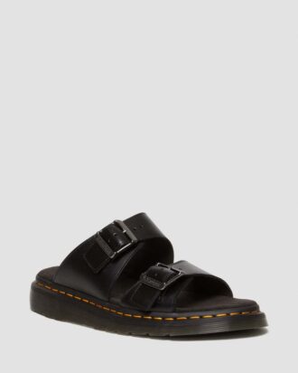 Sandalias con hebilla de cuero Josef Analine