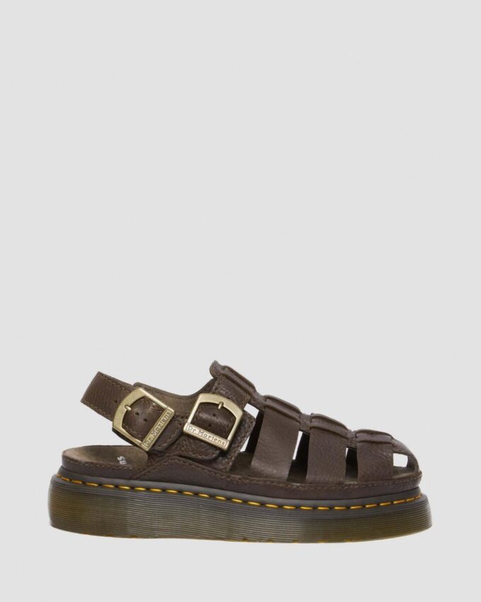 Sandalias de pescador de piel Wrenlie Grizzly Sandalias de pescador de piel Wrenlie Grizzly