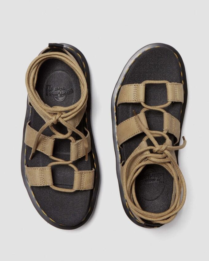 Sandalias gladiadoras de piel nobuk abatanada Nartilla Sandalias gladiadoras de piel nobuk abatanada Nartilla