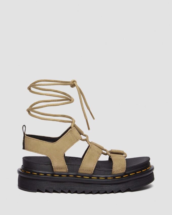 Sandalias gladiadoras de piel nobuk abatanada Nartilla Sandalias gladiadoras de piel nobuk abatanada Nartilla