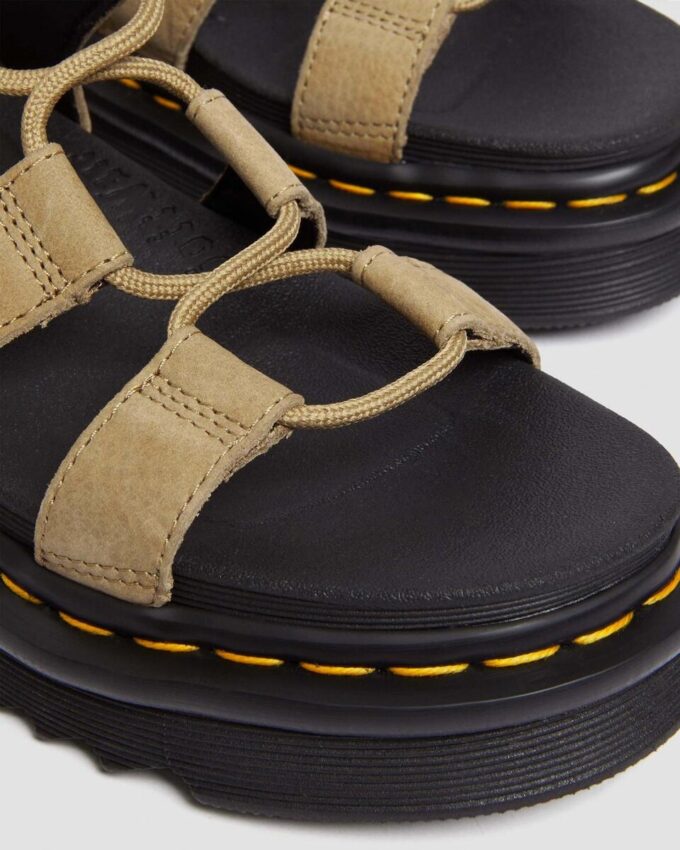 Sandalias gladiadoras de piel nobuk abatanada Nartilla Sandalias gladiadoras de piel nobuk abatanada Nartilla