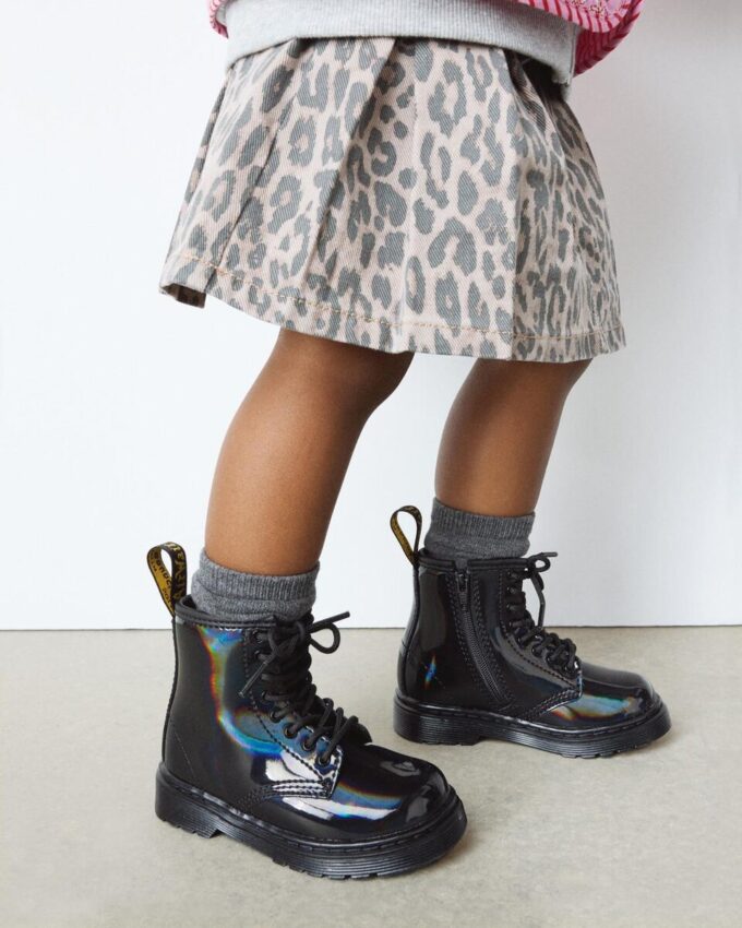 TODDLER 1460 RAINBOW Patent Leather Lace Up Boots TODDLER 1460 RAINBOW Patent Leather Lace Up Boots