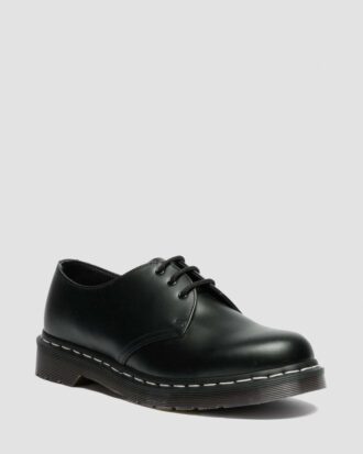 Zapatos con cordones de Smooth Leather y costura blanca 1461