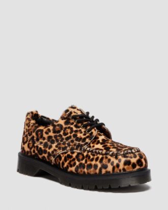 Zapatos con puntera mocasín y estampado de leopardo LOWELL