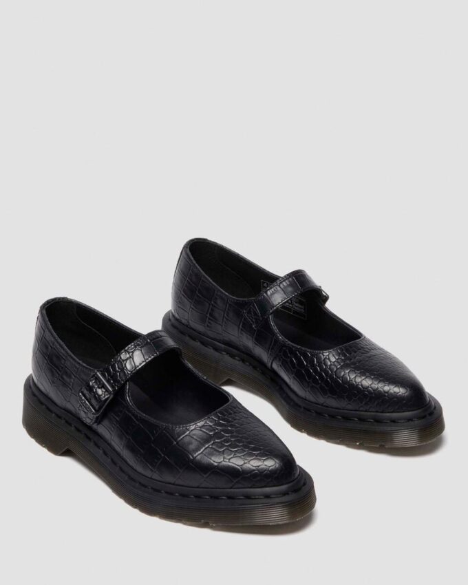 Zapatos ELPHIE MJ de piel con relieve de cocodrilo Zapatos ELPHIE MJ de piel con relieve de cocodrilo