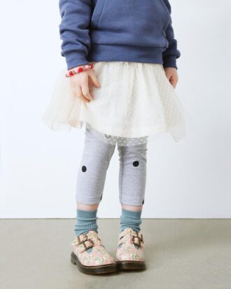 Zapatos Mary Jane de cuero floral para niños pequeños 8053