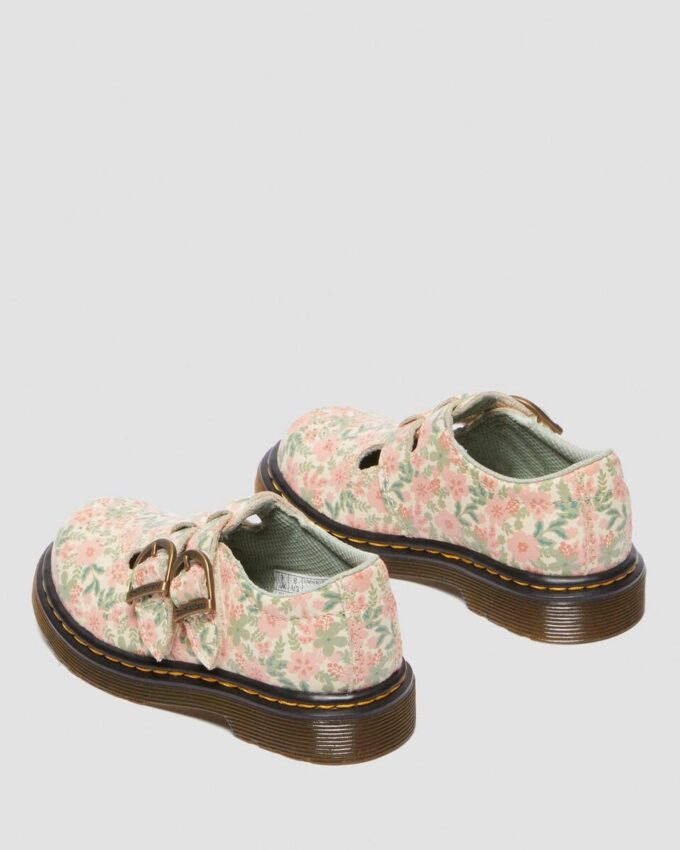 Zapatos Mary Jane de cuero floral para niños pequeños 8053 Zapatos Mary Jane de cuero floral para niños pequeños 8053