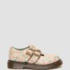 Zapatos Mary Jane de cuero floral para niños pequeños 8053 Zapatos Mary Jane de cuero floral para niños pequeños 8053