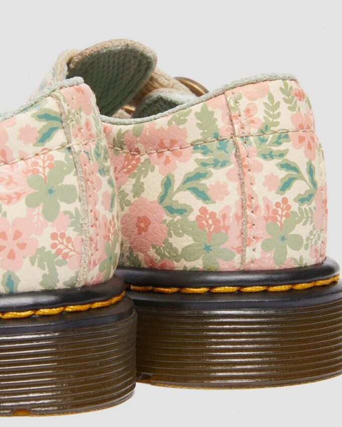 Zapatos Mary Jane de cuero floral para niños pequeños 8053 Zapatos Mary Jane de cuero floral para niños pequeños 8053