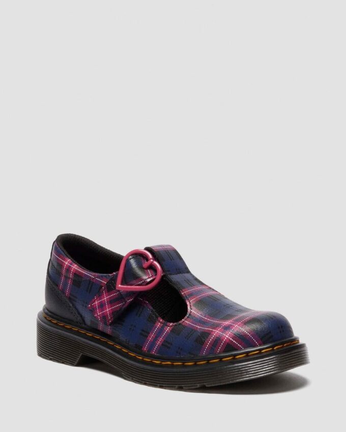 Zapatos Mary Jane JUNIOR POLLEY II Pink Tartan Zapatos Mary Jane JUNIOR POLLEY II Pink Tartan