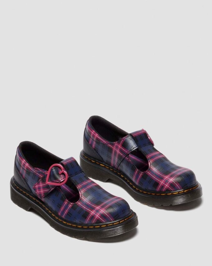 Zapatos Mary Jane JUNIOR POLLEY II Pink Tartan Zapatos Mary Jane JUNIOR POLLEY II Pink Tartan