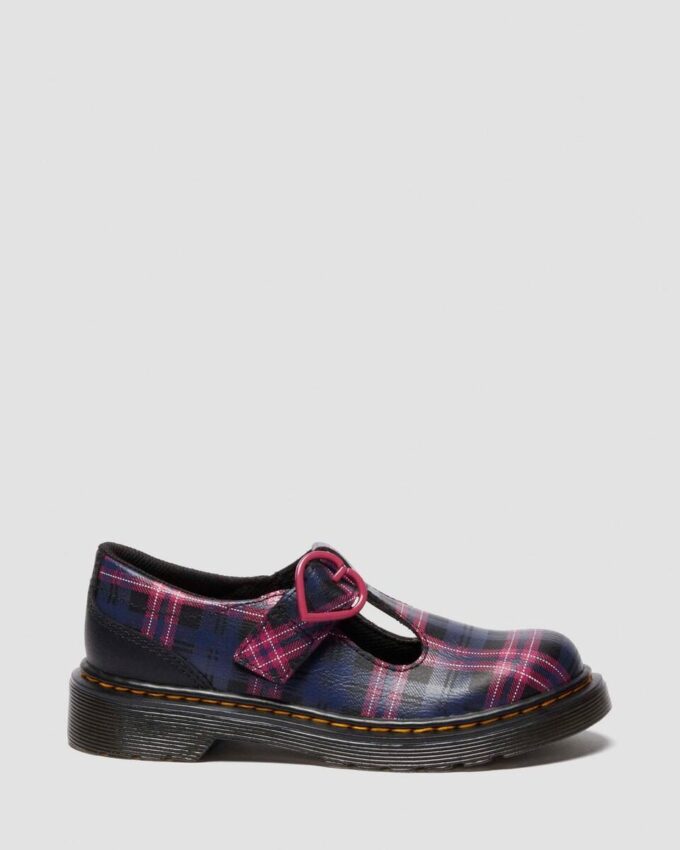 Zapatos Mary Jane JUNIOR POLLEY II Pink Tartan Zapatos Mary Jane JUNIOR POLLEY II Pink Tartan